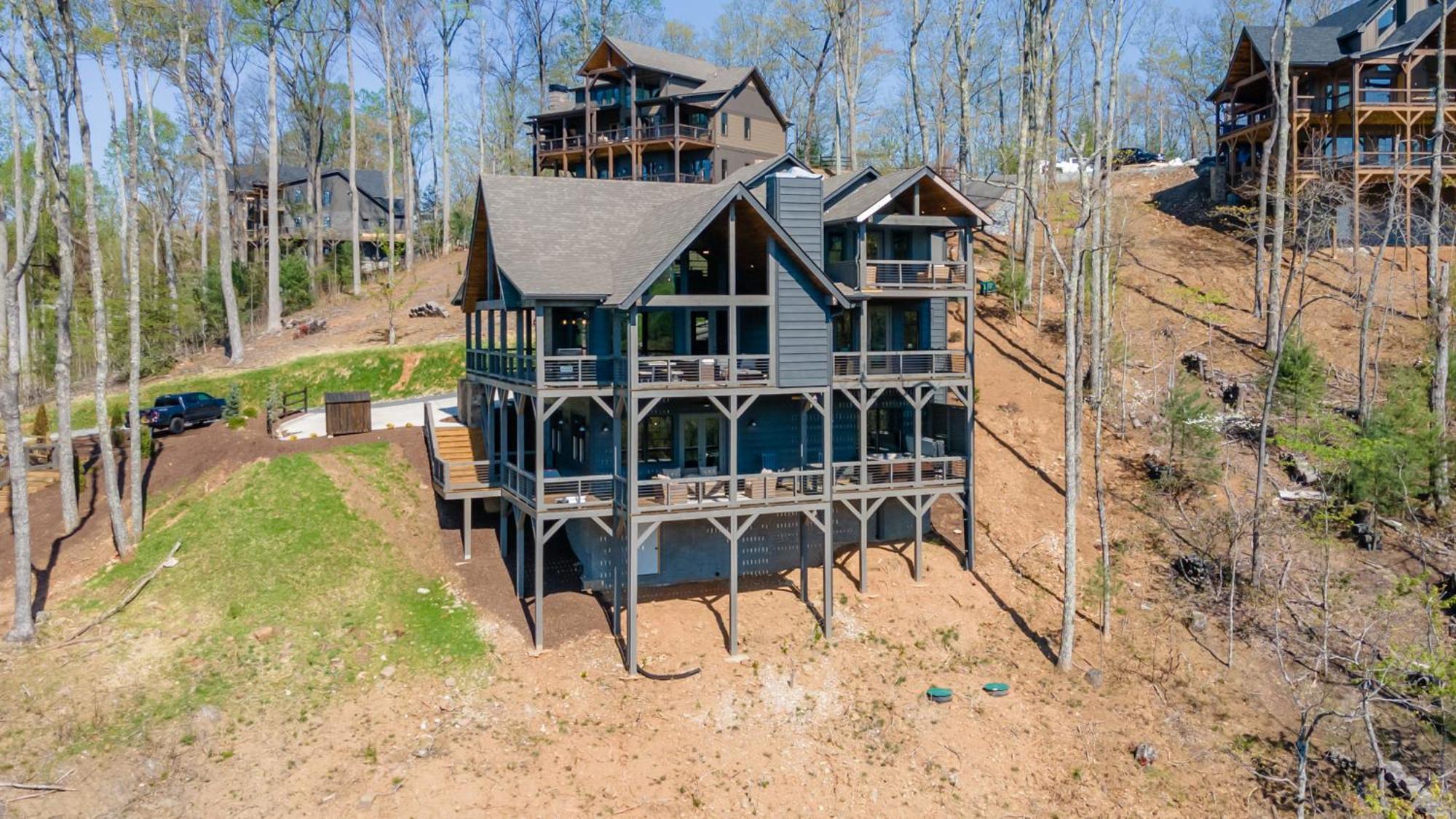 Mountain Air - Luxury Mountain View Cabin Blue Ridge Exterior foto