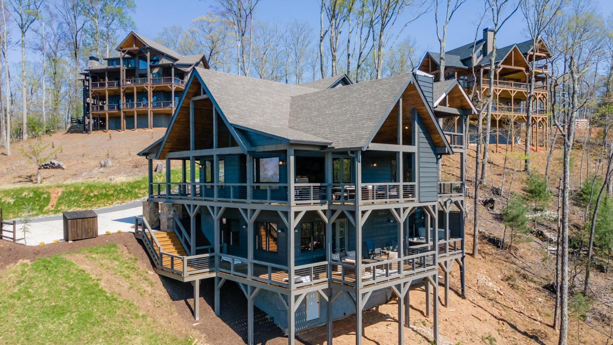Mountain Air - Luxury Mountain View Cabin Blue Ridge Exterior foto