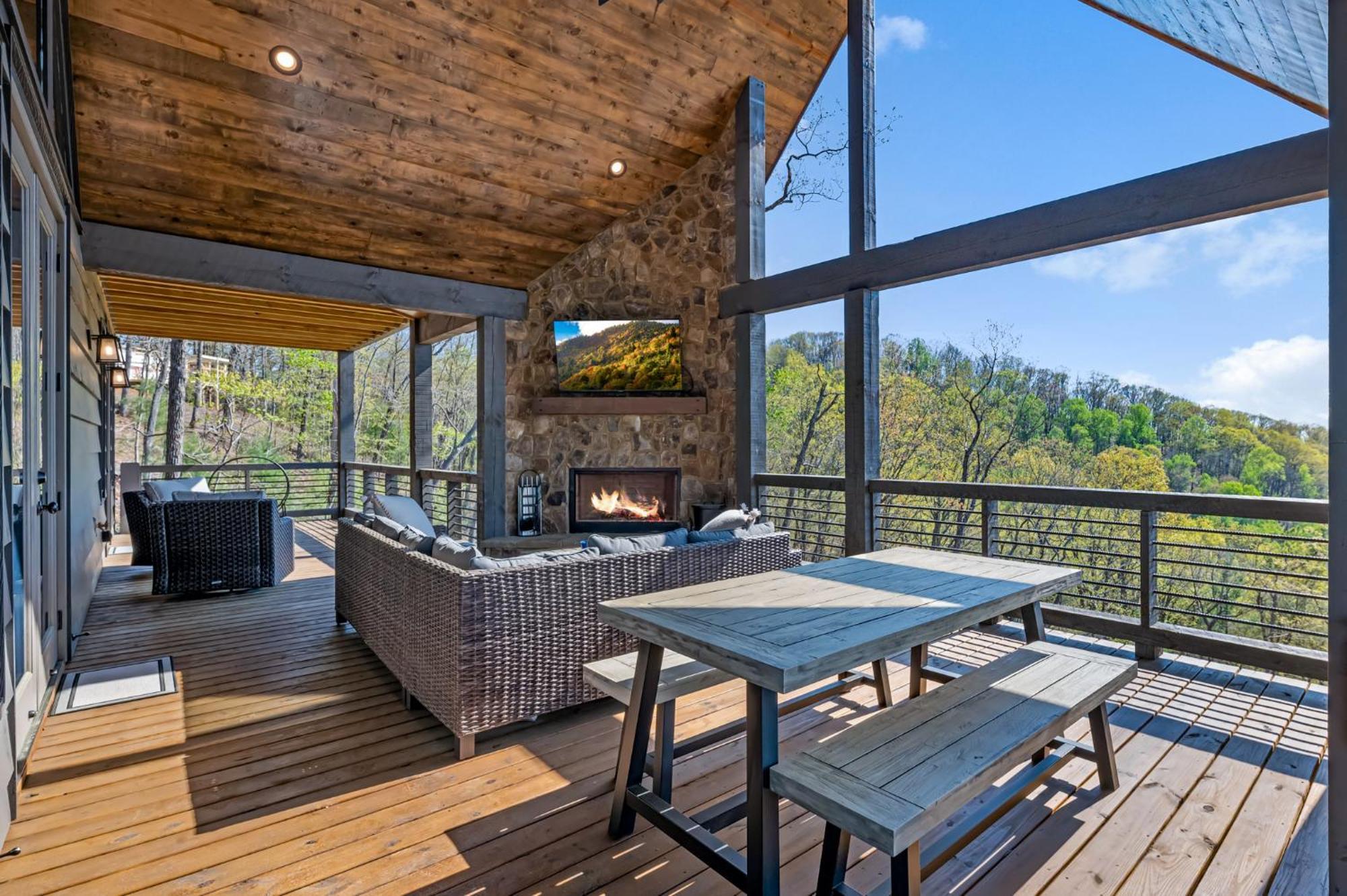 Mountain Air - Luxury Mountain View Cabin Blue Ridge Exterior foto