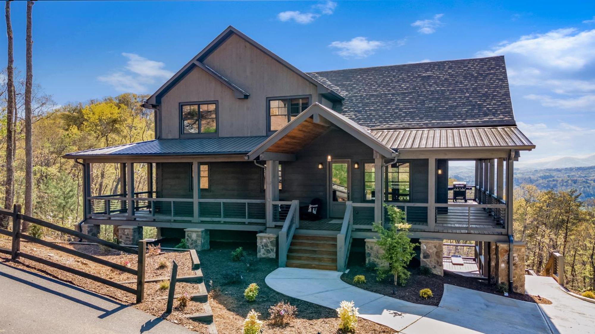 Mountain Air - Luxury Mountain View Cabin Blue Ridge Exterior foto