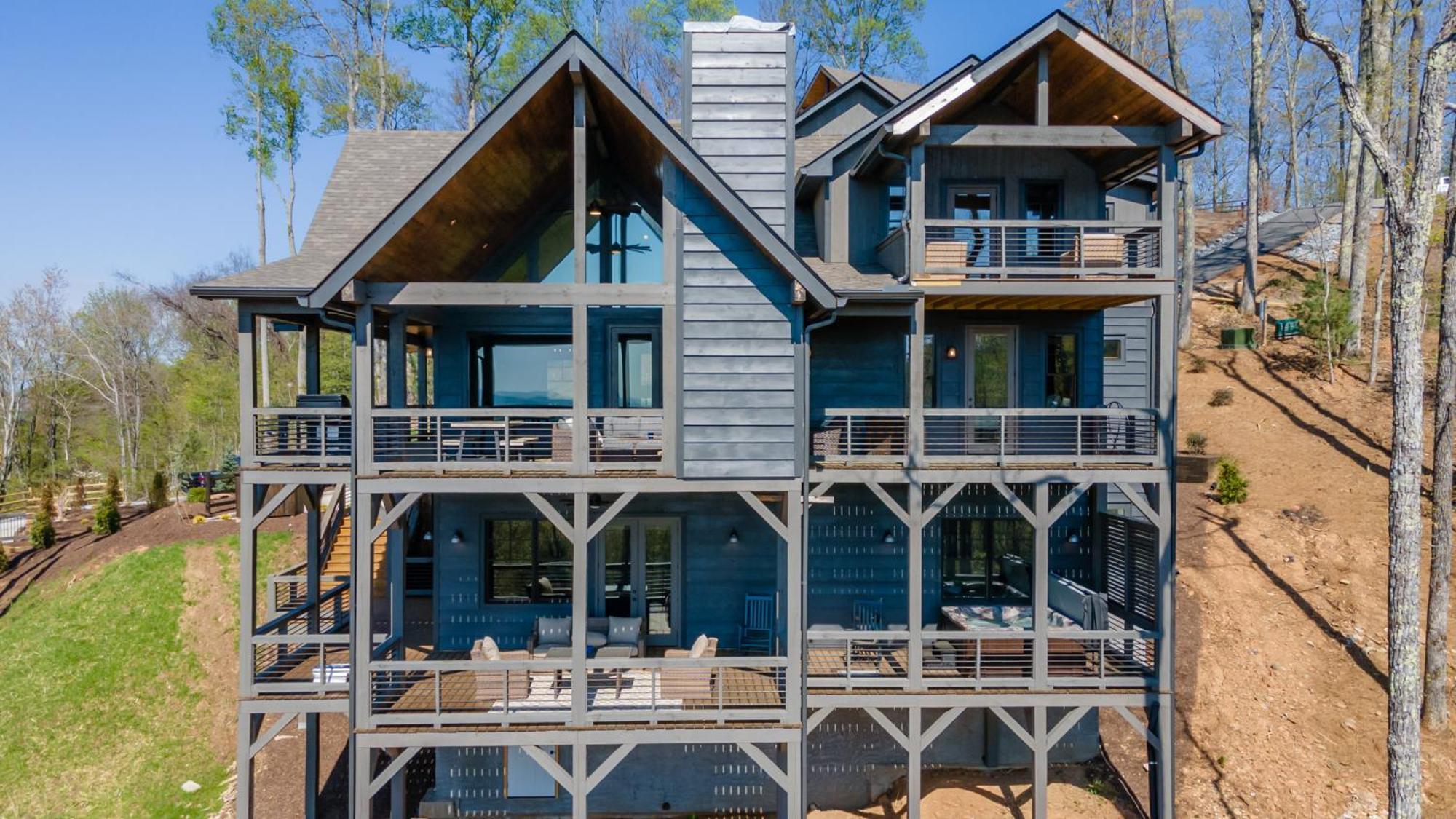 Mountain Air - Luxury Mountain View Cabin Blue Ridge Exterior foto