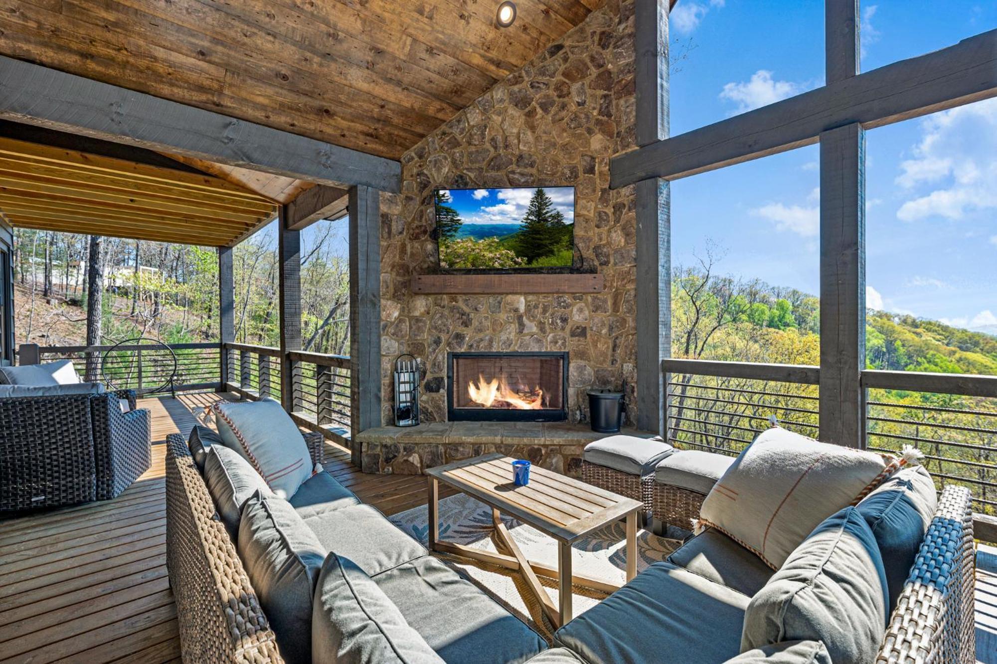 Mountain Air - Luxury Mountain View Cabin Blue Ridge Exterior foto