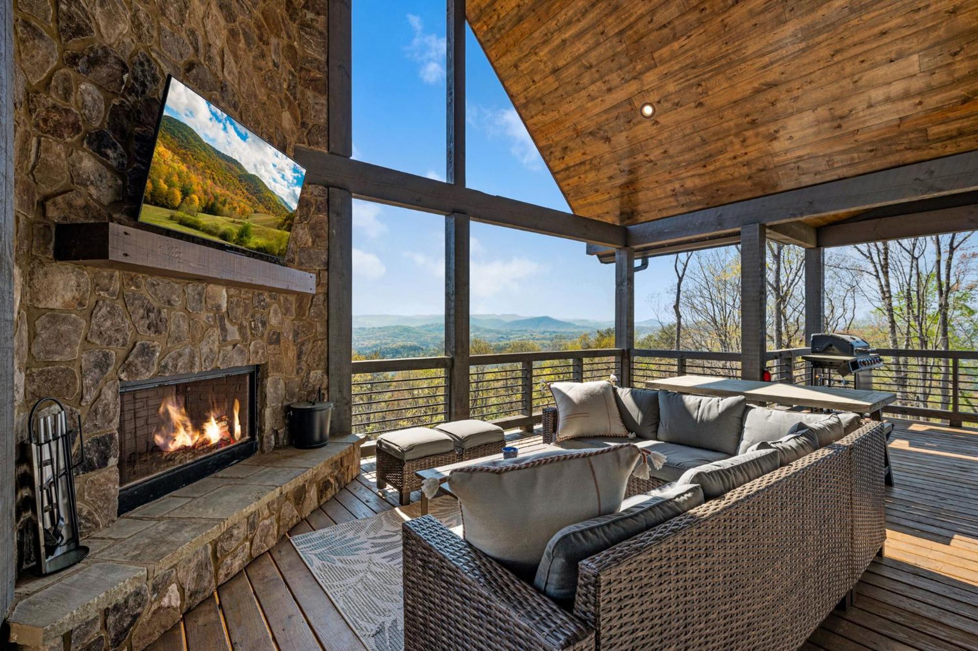 Mountain Air - Luxury Mountain View Cabin Blue Ridge Exterior foto